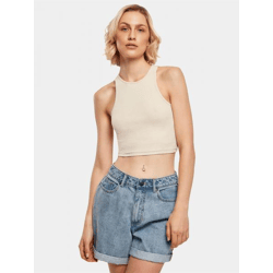 Comfortable Urban Classics Women's Stretch T-Shirt, 180 g/m², with cotton, beige