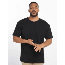 bequemes URBAN CLASSICS Herren T-Shirt Oversize 180 g/m² mit Baumwolle Schwarz