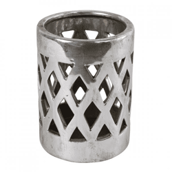 Countryfield Teelichthalter Dassel M silber 16 cm