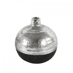 Countryfield Vase Terri rund S schwarz/silber 12 cm