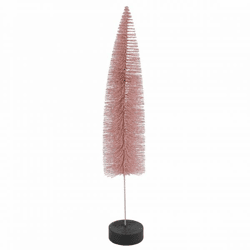 Countryfield Weihnachtsbaum auf Sockel Glitter altrosa 40 cm