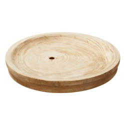 Dekoteller Holz rund, groß, ca. 33cmD