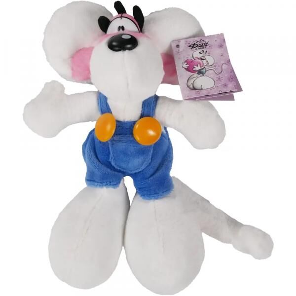 Diddl Pl&uuml;schtier Diddl in blauer Latzhose 20 cm