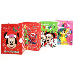 Disney Weihnachtsgeschenktüte mit Anhänger medium - sortiert - 23 cm