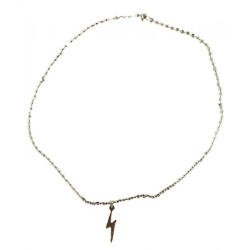 fainz Bolt Kette mit Blitz Edelstahl