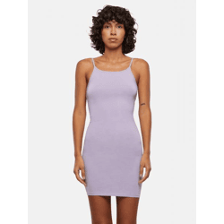 feminines Urban Classics Damen Kleid Slim Fit Stretch 180 g/m² mit Baumwolle Violett