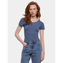 Feminine Urban Classics Women's Stretch Dress, 180 g/m², with Cotton, Blue