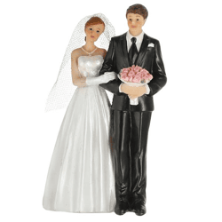 Figur Hochzeitspaar, groß, ca. 8x13cm