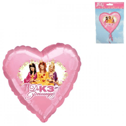 Folat Folienballon K3 Originale Herz rosa 45 cm