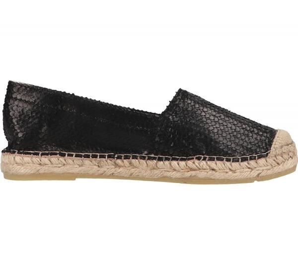 Fred de la Bretoniere Damen Echtleder-Halbschuhe modische Sommer-Schuhe 152010165 Schwarz