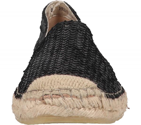 Fred de la Bretoniere Damen Echtleder-Halbschuhe modische Sommer-Schuhe 152010165 Schwarz