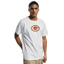 GRIND Inc Sport Logo R-Ausschnitt T-Shirt weiß