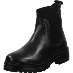Hochwertige LAZAMANI Stiefelette Schlupfschuhe für Damen 85611 black Schwarz