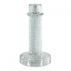 Housevitamin Kerzenhalter Twist schillerndes Glas 15 cm