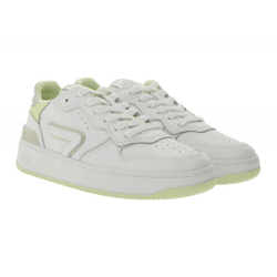 HUB Smash L31 Damen Sneaker mit Terry-Fütterung Echtleder-Schuhe W5008L31-L10-A21 Weiß/Rosa