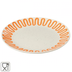 J-Line Platte Curve orange 22 cm