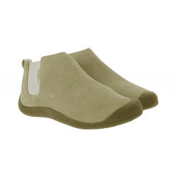 KEEN Mosey Chelsea Damen Stiefelette Echtleder Schlupf-Schuhe mit Wechselfußbett 1026453 Beige