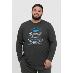 klassisches BLEND BHDopper BT Herren Longsleeve mit Rundhals Langarm-Shirt 20713446ME-200278 Grau