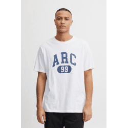klassisches SOLID SDFinlee Herren T-Shirt mit Rundhals Shirt 21107749-110601 Weiß