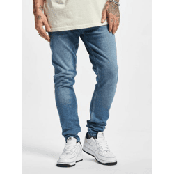 Casual 2Y Premium Men's Skinny-Fit Stretch Jeans with Zipper, Cotton, Blue