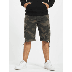 Casual Brandit Men's Shorts with Zipper Pockets in Cotton Camouflage