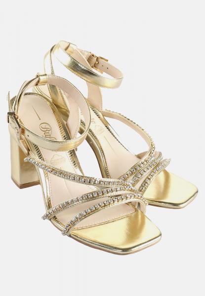 l&auml;ssige Buffalo Damen Sandalen Gold