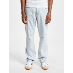 Casual DEF Men's Slim-Fit Jeans with Cotton, Blue