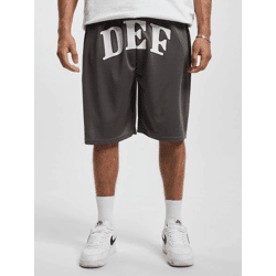 lässige DEF Herren Shorts Kordelzug Taschen Grau