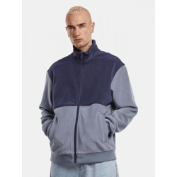 lässige URBAN CLASSICS Herren Jacke Stretch Kordelzug Taschen Blau