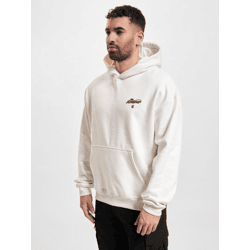 Casual Rocawear Men's Hoodie with Ribbed Cuffs and Hood, Cotton, White