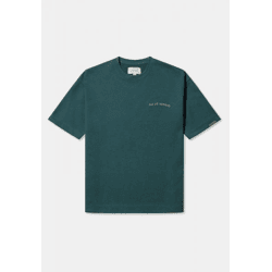 Casual Pas De Monaco Men's Oversized T-Shirt in Green Cotton