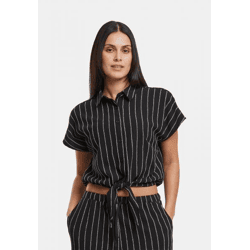 lässiges Urban Classics Damen Polo-Shirt Stretch 170 g/m² Schwarz