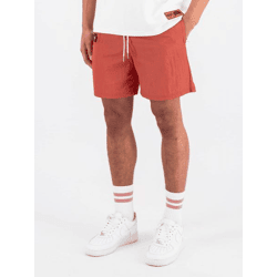 leichte Black Bananas Herren Shorts Kordelzug Taschen Rot