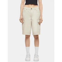 leichte Urban Classics Damen Shorts Taschen mit Baumwolle Beige