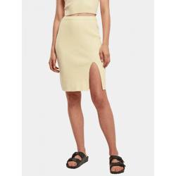 leichtes Urban Classics Damen Kleid 12 g/m² Pastell-Gelb