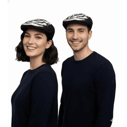 Misfits Unisex Punkband Schiebermütze stylische Alltags-Mütze mit Totenkopf-Motiv Fan-Artikel Schwarz/Weiß