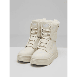 moderne Buffalo Damen Boots Beige
