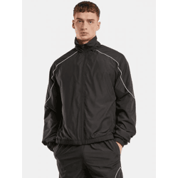 moderne Urban Classics Herren Jacke Reißverschluss 68 g/m² Schwarz