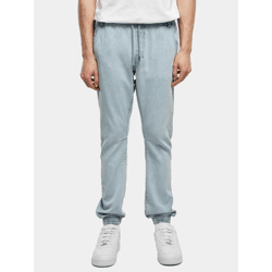 Modern URBAN CLASSICS Men's Stretch Jeans with Drawstring Pockets, Cotton, Blue