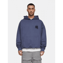 moderner MJ Gonzales Herren Hoodie mit Baumwolle Blau