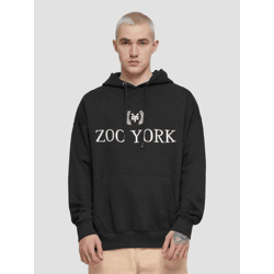 Modern Zoo York Men's Hoodie, 360 g/m², with cotton, black