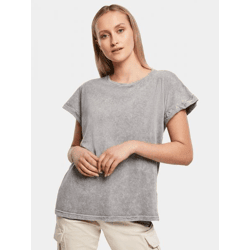 modernes Build Your Brand Damen T-Shirt 160 g/m² mit Baumwolle Grau