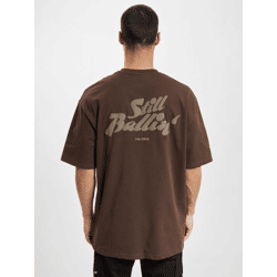 Modern DEF Men's Oversized T-Shirt in Brown Cotton