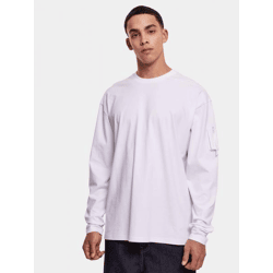 modernes Urban Classics Herren Sweatshirt Reißverschluss Oversize 220 g/m² mit Baumwolle Weiß