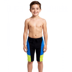 Montura Kids' Shorts – Performance Shorts for Outdoor & Leisure, Blue/Black/Lime