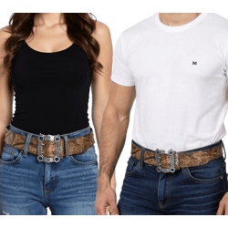 Nightwish Gürtel für Damen oder Herren Metal-Band Leder-Gürtel Freizeit-Gürtel 106.5cm BT603919NGH Braun