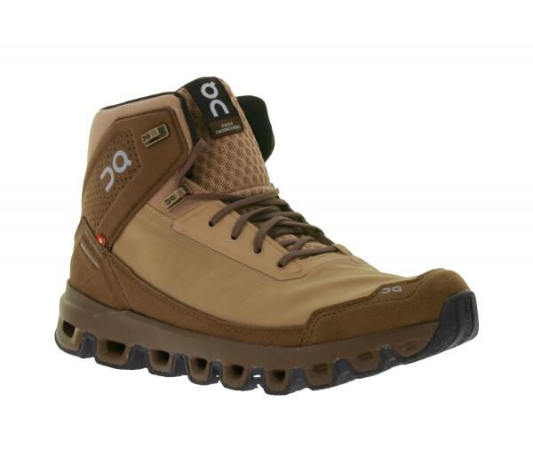 ON Running Cloudridge Damen Wander-Schuhe wasserdichte Trekking-Boots mit CloudTec-D&auml;mpfung Sneaker-Boots 3399545 Braun