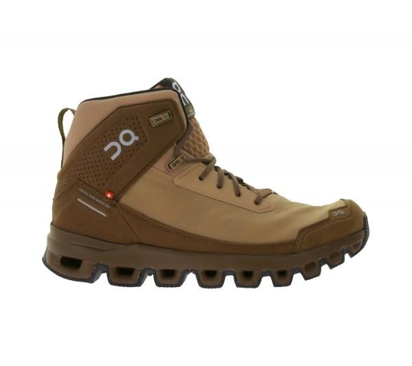 ON Running Cloudridge Damen Wander-Schuhe wasserdichte Trekking-Boots mit CloudTec-D&auml;mpfung Sneaker-Boots 3399545 Braun