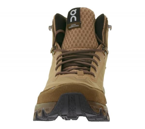 ON Running Cloudridge Damen Wander-Schuhe wasserdichte Trekking-Boots mit CloudTec-D&auml;mpfung Sneaker-Boots 3399545 Braun