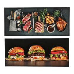 Outdoor Canvas Bilder BBQ, 2/s, 80x35cm
